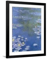 Water Lilies at Giverny - Focus-Monet Claude-Framed Giclee Print