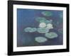 Water Lilies by Nightfall-Claude Monet-Framed Art Print