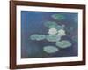 Water Lilies by Nightfall-Claude Monet-Framed Art Print