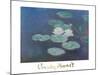 Water Lilies by Nightfall-Claude Monet-Mounted Art Print