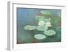 Water Lilies by Nightfall-Claude Monet-Framed Art Print