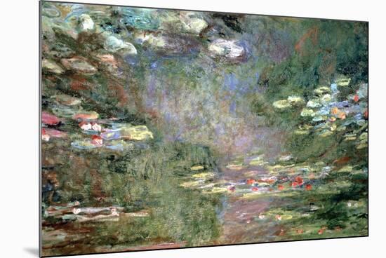 Water Lilies, C1925-Claude Monet-Mounted Giclee Print