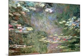 Water Lilies, C1925-Claude Monet-Mounted Giclee Print