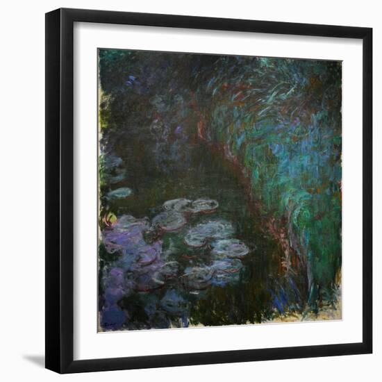 Water Lilies, Ca.1915, by Claude Monet (1840-1926).-Claude Monet-Framed Giclee Print