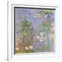 Water-Lilies, Cluster of Grass, 1914-17 (Oil on Canvas)-Claude Monet-Framed Giclee Print