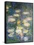 Water Lilies, Detail, 1840-1927-Claude Monet-Framed Stretched Canvas