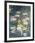 Water Lilies, Detail, 1840-1927-Claude Monet-Framed Giclee Print