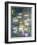 Water Lilies, Detail, 1840-1927-Claude Monet-Framed Giclee Print