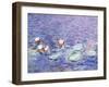 Water Lilies, Detail, 1840-1928-Claude Monet-Framed Giclee Print