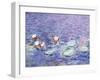 Water Lilies, Detail, 1840-1928-Claude Monet-Framed Giclee Print