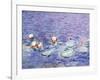 Water Lilies, Detail, 1840-1928-Claude Monet-Framed Giclee Print