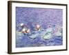 Water Lilies, Detail, 1840-1928-Claude Monet-Framed Giclee Print