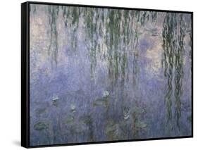 Water Lilies, Detail, 1840-1930-Claude Monet-Framed Stretched Canvas