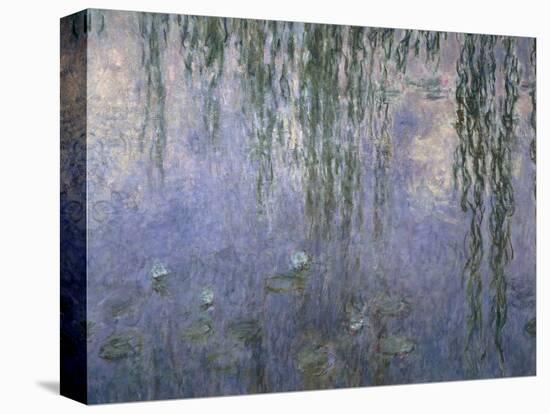 Water Lilies, Detail, 1840-1930-Claude Monet-Stretched Canvas