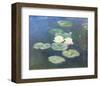 Water Lilies, Effects at the Evening-Claude Monet-Framed Art Print