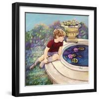 Water Lilies - Garden Gates-Judy Mastrangelo-Framed Giclee Print