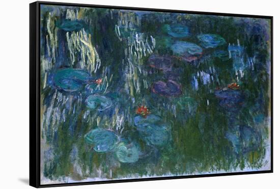 Water Lilies II-Claude Monet-Framed Stretched Canvas