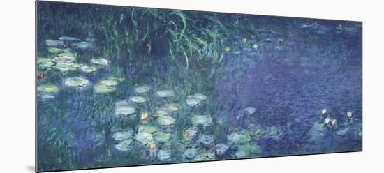 Water Lilies: Morning-Claude Monet-Mounted Art Print