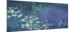 Water Lilies: Morning-Claude Monet-Mounted Art Print