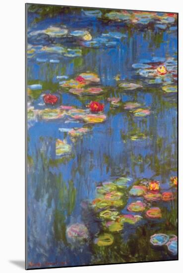 Water Lilies No. 3-Claude Monet-Mounted Art Print