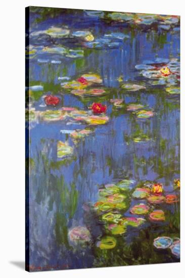 Water Lilies No. 3-Claude Monet-Stretched Canvas