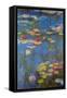 Water Lilies No. 3-Claude Monet-Framed Stretched Canvas