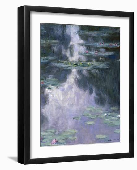 Water Lilies (Nymphéa), 1907-Claude Monet-Framed Giclee Print