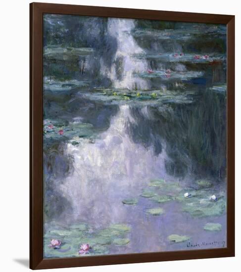 Water Lilies (Nympheas), 1907-Claude Monet-Framed Giclee Print