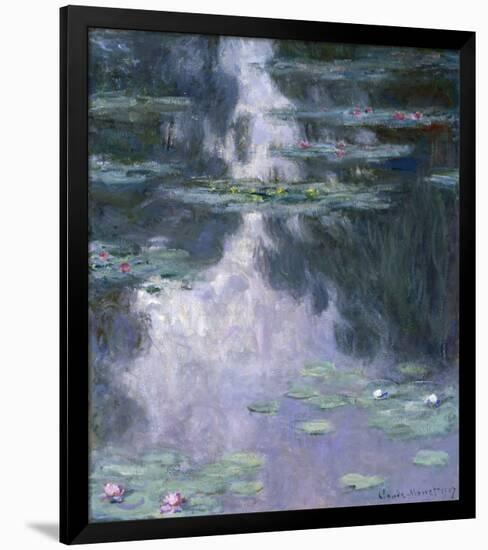 Water Lilies (Nympheas), 1907-Claude Monet-Framed Giclee Print