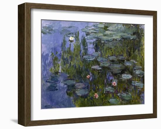 Water Lilies (Nympheas), 1918/1921-Claude Monet-Framed Giclee Print