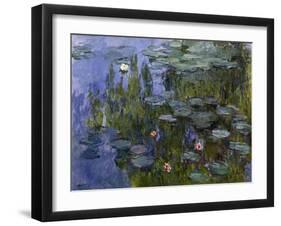 Water Lilies (Nympheas), 1918/1921-Claude Monet-Framed Giclee Print