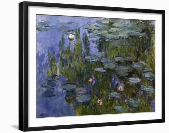 Water Lilies (Nympheas), 1918/1921-Claude Monet-Framed Giclee Print