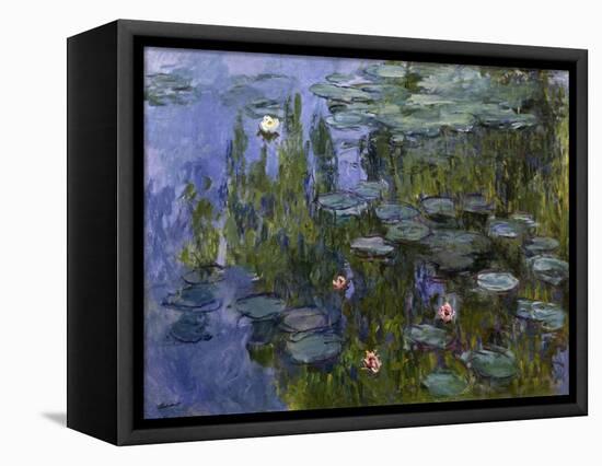 Water Lilies (Nympheas), 1918/1921-Claude Monet-Framed Stretched Canvas