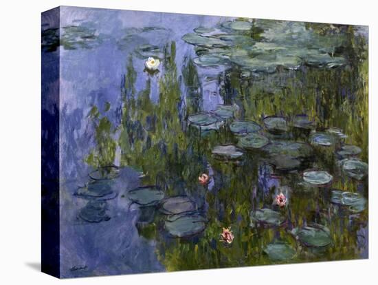 Water Lilies (Nympheas), 1918/1921-Claude Monet-Stretched Canvas