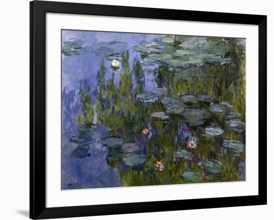 Water Lilies (Nympheas), 1918/1921-Claude Monet-Framed Giclee Print