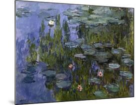 Water Lilies (Nympheas), 1918/1921-Claude Monet-Mounted Giclee Print