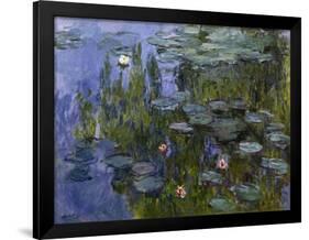 Water Lilies (Nympheas), 1918/1921-Claude Monet-Framed Giclee Print