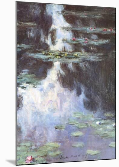 Water Lilies Nympheas, c.1907-Claude Monet-Mounted Art Print