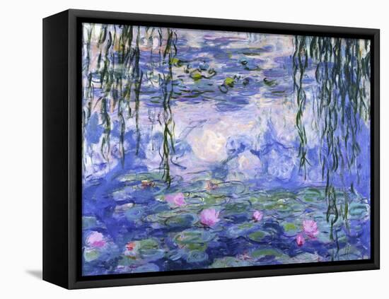 Water Lilies (Nymphéas), c.1916-Claude Monet-Framed Stretched Canvas