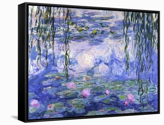 Water Lilies (Nymphéas), c.1916-Claude Monet-Framed Stretched Canvas