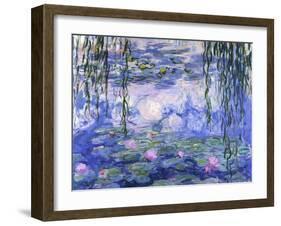 Water Lilies (Nymphéas), c.1916-Claude Monet-Framed Art Print