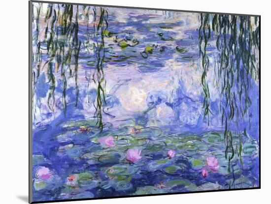 Water Lilies (Nymphéas), c.1916-Claude Monet-Mounted Art Print