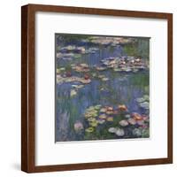 Water Lilies (Nymphéas), c.1916-Claude Monet-Framed Art Print