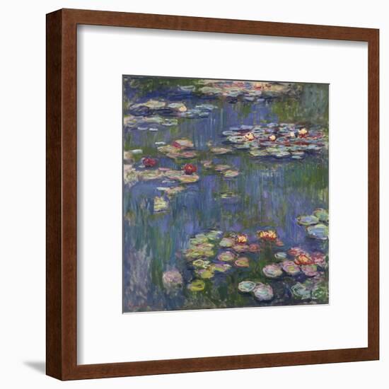 Water Lilies (Nymphéas), c.1916-Claude Monet-Framed Art Print