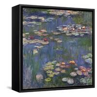 Water Lilies (Nymphéas), c.1916-Claude Monet-Framed Stretched Canvas