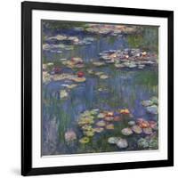 Water Lilies (Nymphéas), c.1916-Claude Monet-Framed Art Print