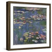 Water Lilies (Nymphéas), c.1916-Claude Monet-Framed Art Print