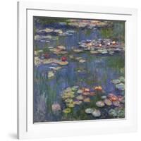 Water Lilies (Nymphéas), c.1916-Claude Monet-Framed Art Print