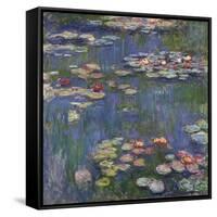 Water Lilies (Nymphéas), c.1916-Claude Monet-Framed Stretched Canvas