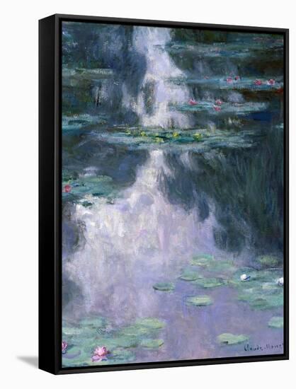 Water Lilies (Nympheas)-Claude Monet-Framed Stretched Canvas